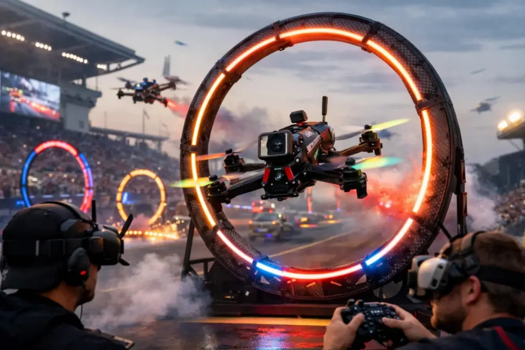 Дрон-рейсинг 2026: как FPV-гонки становятся новым экстремальным спортом